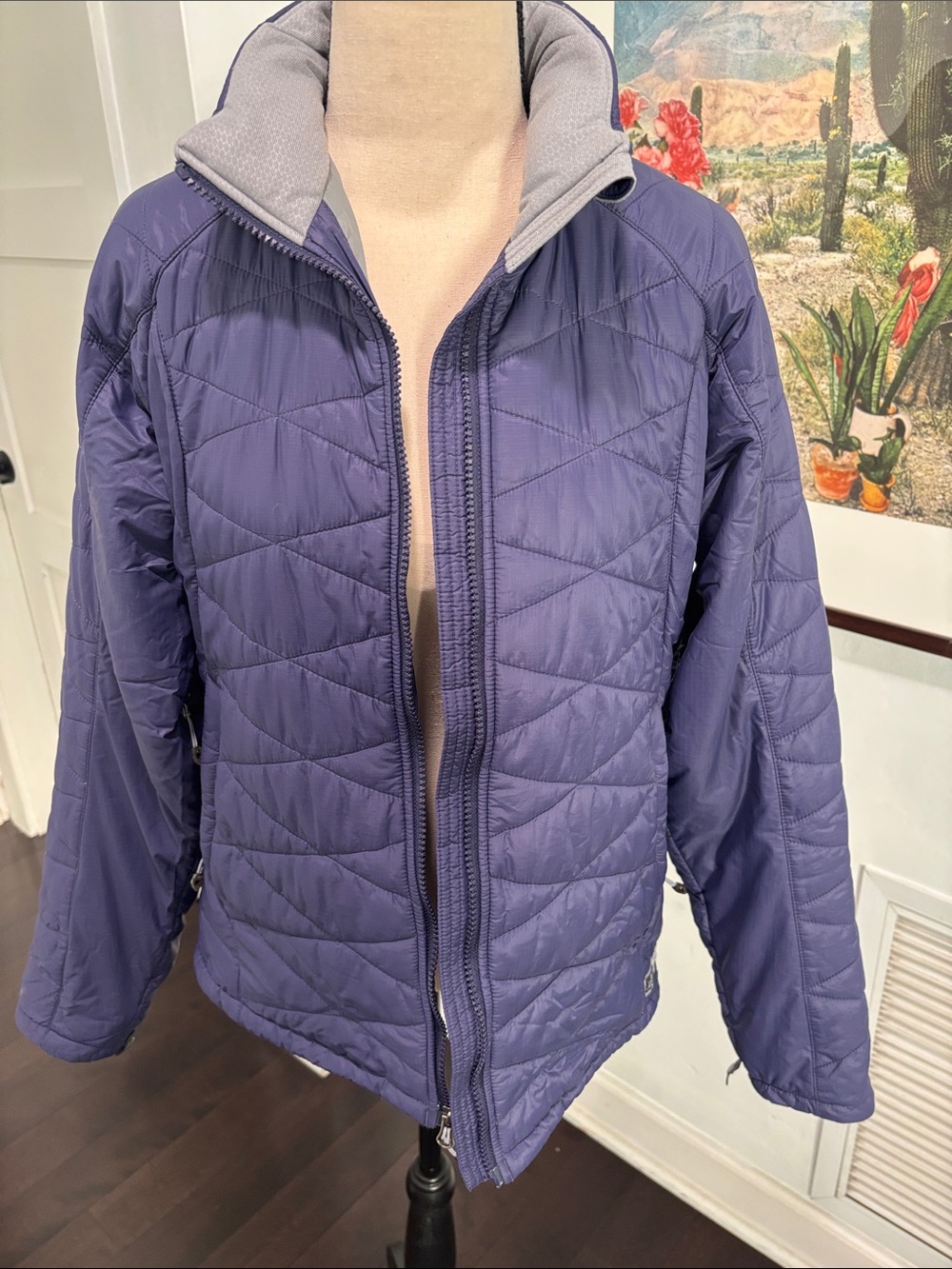 Quilted Purple Ski Jacket-Eastern Mountain Sports